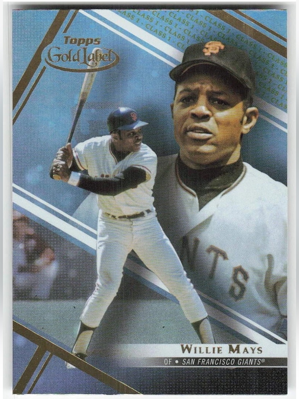 Willie Mays 2021 Topps Gold Label Refractor Giants Baseball Card